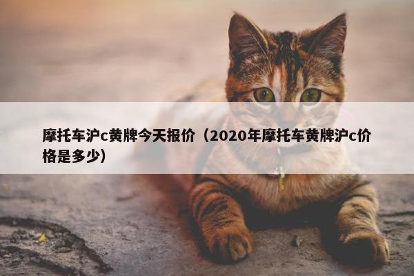 摩托车沪c黄牌今天报价（2020年摩托车黄牌沪c价格是多少）