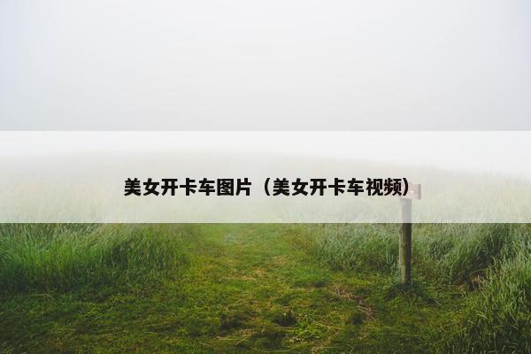 美女开卡车图片（美女开卡车视频）