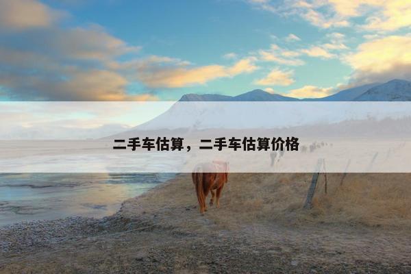 二手车估算，二手车估算价格