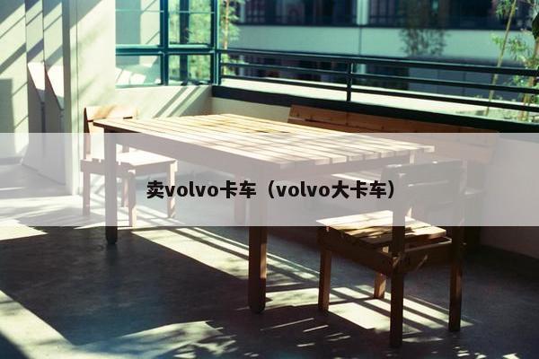 卖volvo卡车（volvo大卡车）