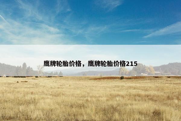 鹰牌轮胎价格，鹰牌轮胎价格215