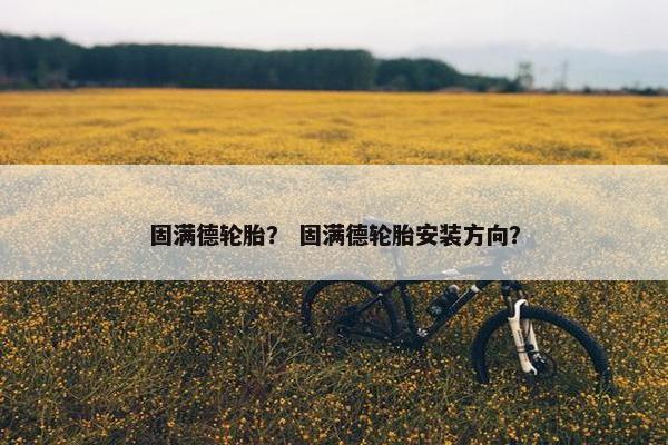 固满德轮胎？ 固满德轮胎安装方向？