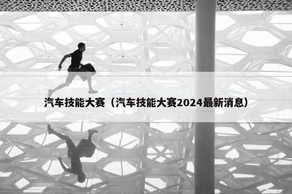 汽车技能大赛（汽车技能大赛2024最新消息）