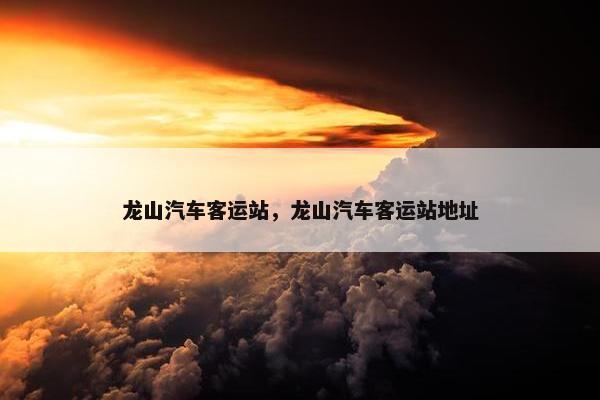 龙山汽车客运站，龙山汽车客运站地址