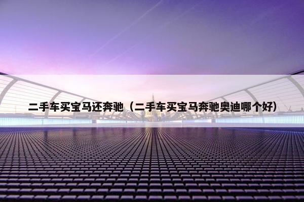 二手车买宝马还奔驰（二手车买宝马奔驰奥迪哪个好）