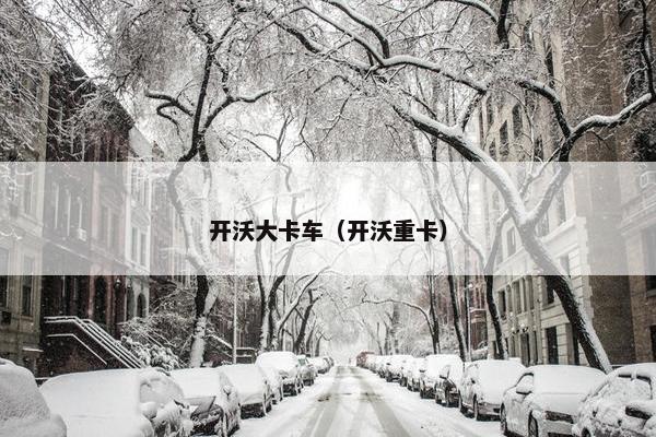 开沃大卡车（开沃重卡）