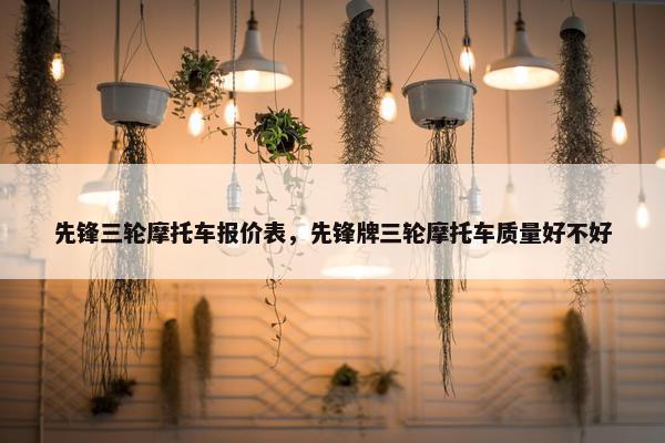 先锋三轮摩托车报价表，先锋牌三轮摩托车质量好不好