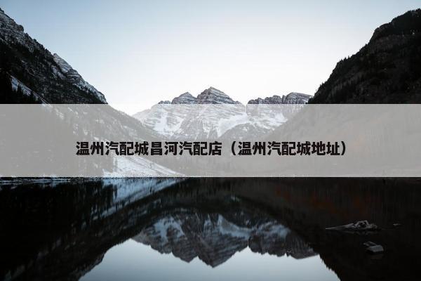 温州汽配城昌河汽配店（温州汽配城地址）
