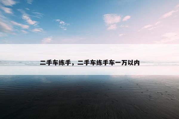 二手车练手，二手车练手车一万以内