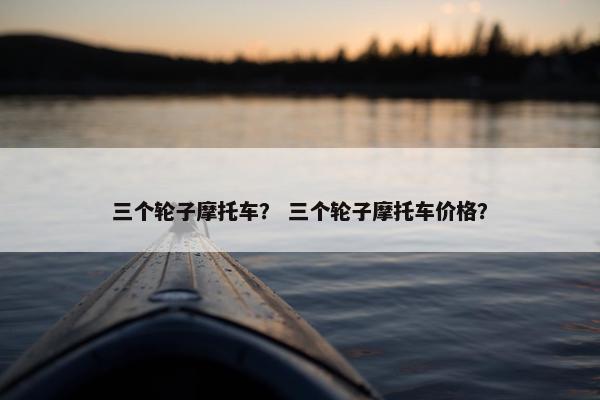 三个轮子摩托车？ 三个轮子摩托车价格？