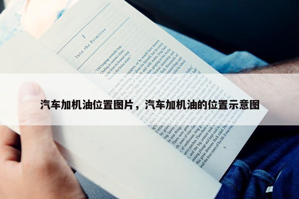 汽车加机油位置图片，汽车加机油的位置示意图
