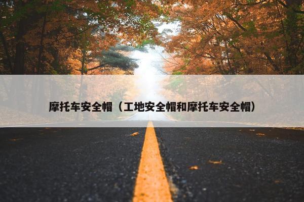 摩托车安全帽（工地安全帽和摩托车安全帽）