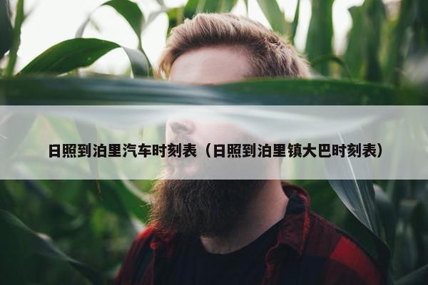 日照到泊里汽车时刻表（日照到泊里镇大巴时刻表）