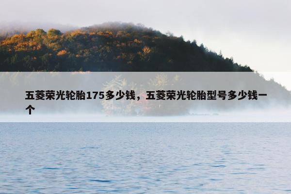 五菱荣光轮胎175多少钱，五菱荣光轮胎型号多少钱一个