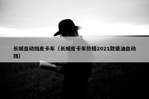 长城自动挡皮卡车（长城皮卡车价格2021款柴油自动挡）