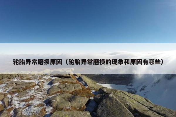 轮胎异常磨损原因（轮胎异常磨损的现象和原因有哪些）