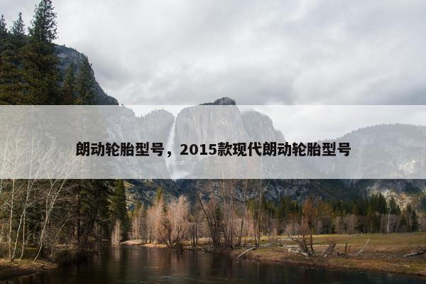 朗动轮胎型号，2015款现代朗动轮胎型号