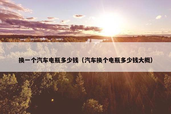 换一个汽车电瓶多少钱（汽车换个电瓶多少钱大概）