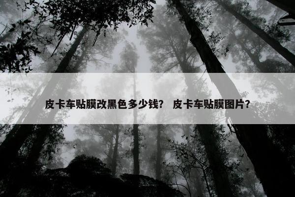 皮卡车贴膜改黑色多少钱？ 皮卡车贴膜图片？
