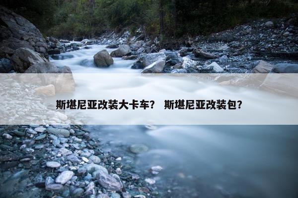 斯堪尼亚改装大卡车？ 斯堪尼亚改装包？