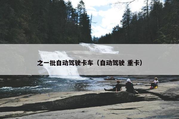 之一批自动驾驶卡车（自动驾驶 重卡）