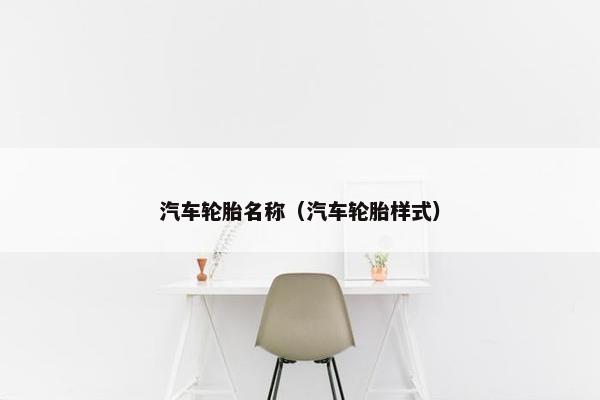 汽车轮胎名称（汽车轮胎样式）
