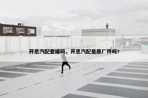 开思汽配查编码，开思汽配是原厂件吗?