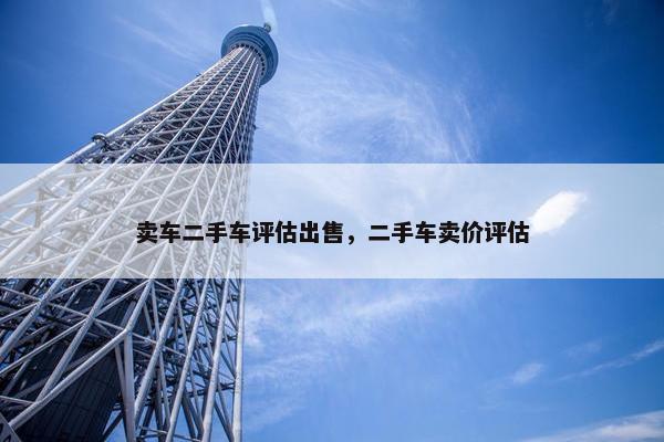 卖车二手车评估出售，二手车卖价评估