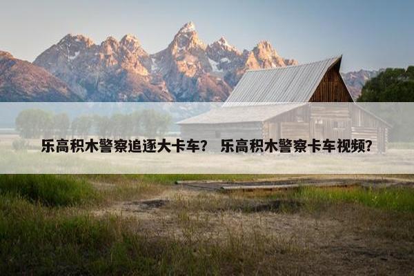 乐高积木警察追逐大卡车？ 乐高积木警察卡车视频？