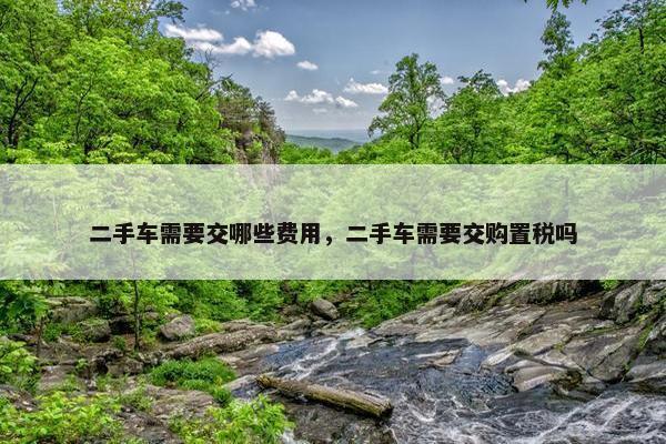 二手车需要交哪些费用，二手车需要交购置税吗