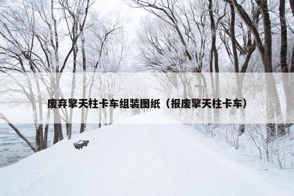 废弃擎天柱卡车组装图纸（报废擎天柱卡车）