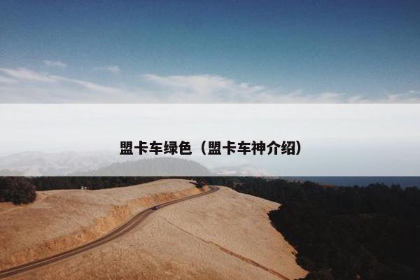 盟卡车绿色（盟卡车神介绍）