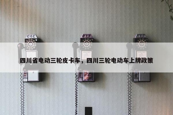 四川省电动三轮皮卡车，四川三轮电动车上牌政策