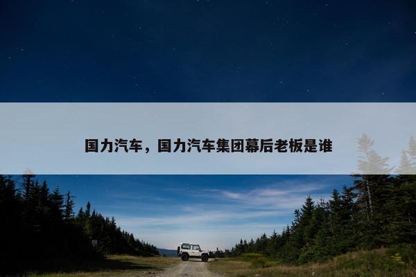 国力汽车，国力汽车集团幕后老板是谁