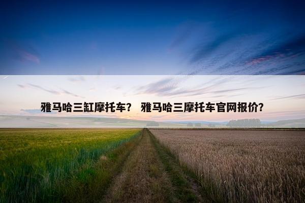 雅马哈三缸摩托车？ 雅马哈三摩托车官网报价？
