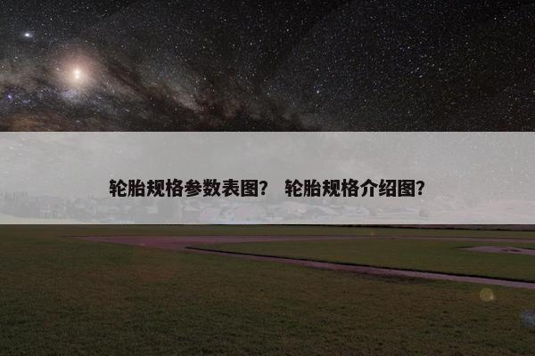轮胎规格参数表图？ 轮胎规格介绍图？