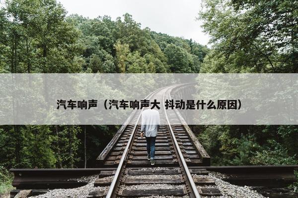 汽车响声（汽车响声大 抖动是什么原因）