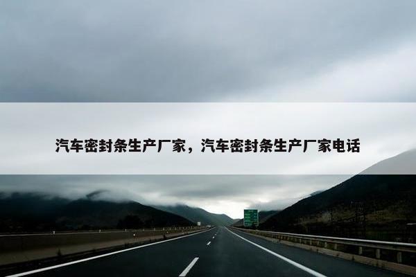 汽车密封条生产厂家，汽车密封条生产厂家电话