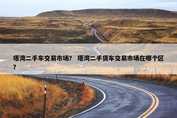 塔湾二手车交易市场？ 塔湾二手货车交易市场在哪个区？