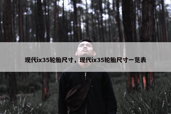 现代ix35轮胎尺寸，现代ix35轮胎尺寸一览表