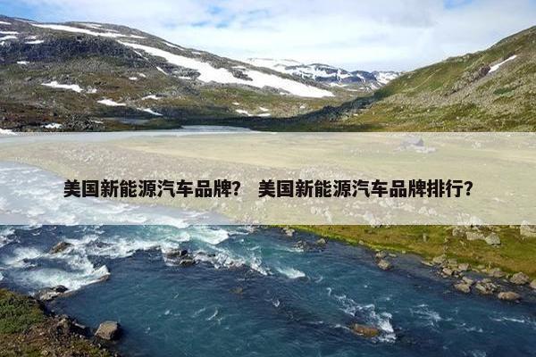 美国新能源汽车品牌？ 美国新能源汽车品牌排行？