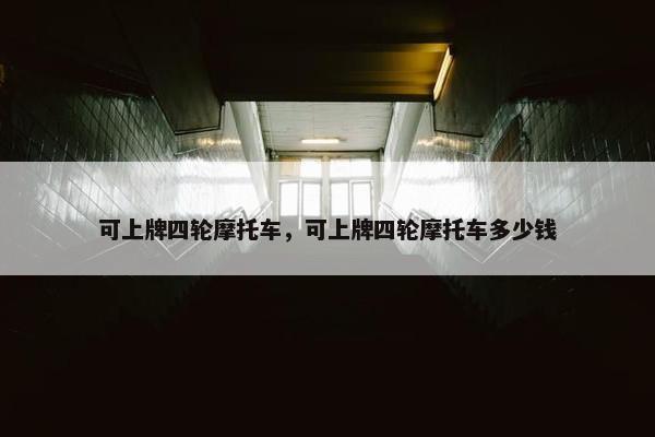 可上牌四轮摩托车，可上牌四轮摩托车多少钱