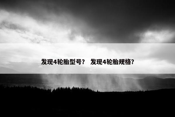 发现4轮胎型号？ 发现4轮胎规格？