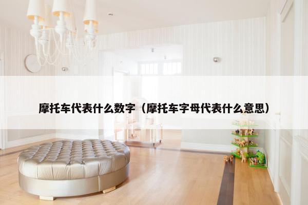 摩托车代表什么数字（摩托车字母代表什么意思）