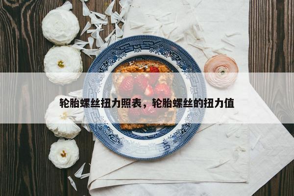 轮胎螺丝扭力照表，轮胎螺丝的扭力值