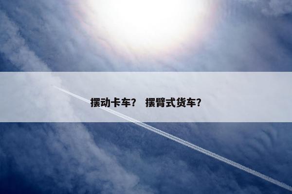 摆动卡车？ 摆臂式货车？