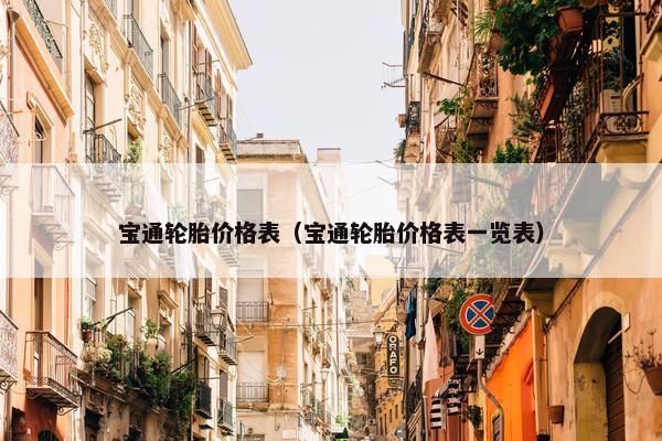 宝通轮胎价格表（宝通轮胎价格表一览表）
