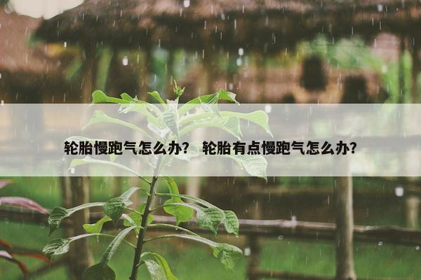 轮胎慢跑气怎么办？ 轮胎有点慢跑气怎么办？