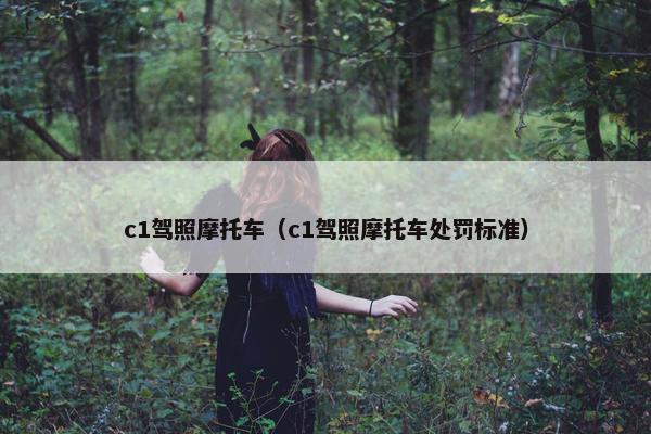 c1驾照摩托车（c1驾照摩托车处罚标准）