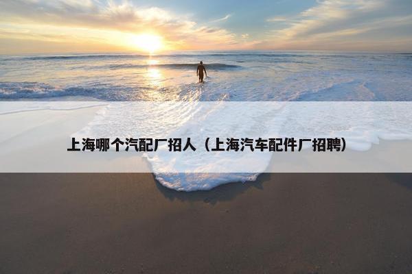 上海哪个汽配厂招人（上海汽车配件厂招聘）